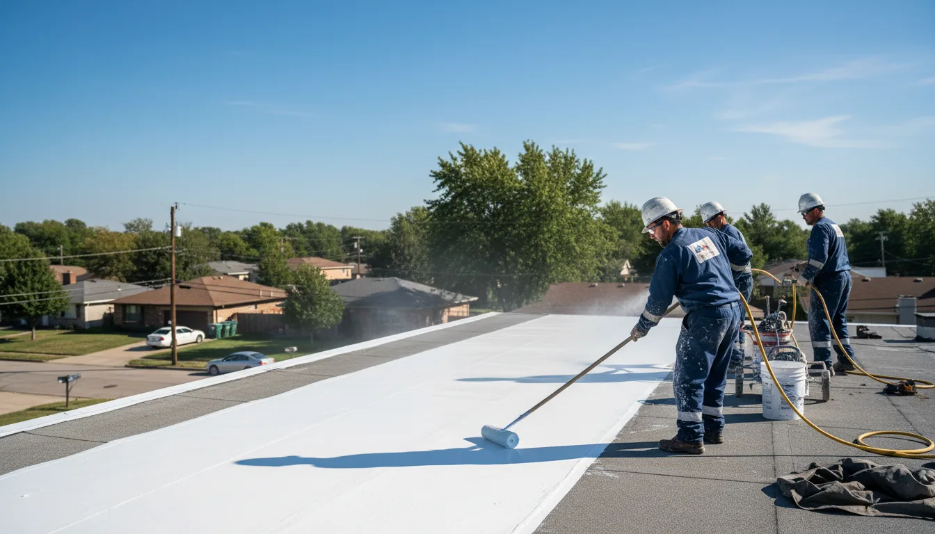 Commercial roof coating in Connellsville, PA near me